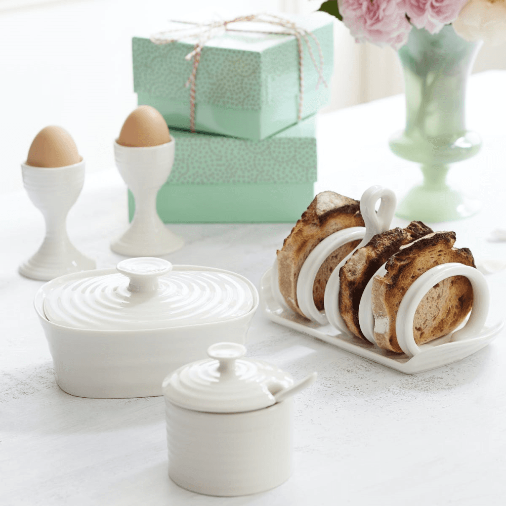Ceramics Pair of egg cups, 9cm, White