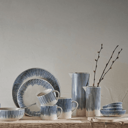 Image showing the Karuma Side Plate, D19.5cm, Blue and White product.