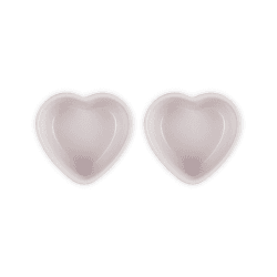 Image showing the Heart Set of 2 Ramekins, Shell Pink product.