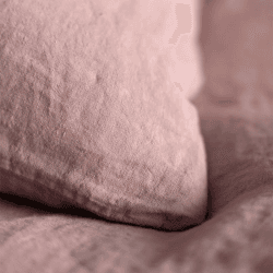 Image showing the Linen Duvet Cover, Double, Vintage Rose product.