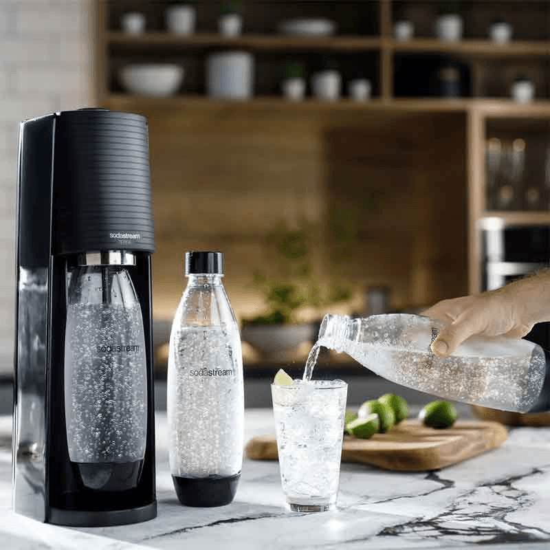 Terra Sparkling water maker, Black