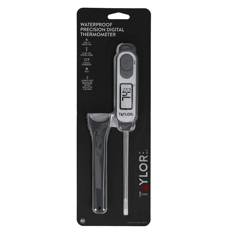 Digital Waterproof Precision Thermometer, Silver
