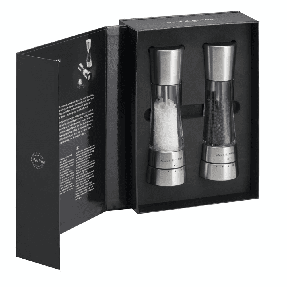Derwent Salt & Pepper Gift Set, Silver