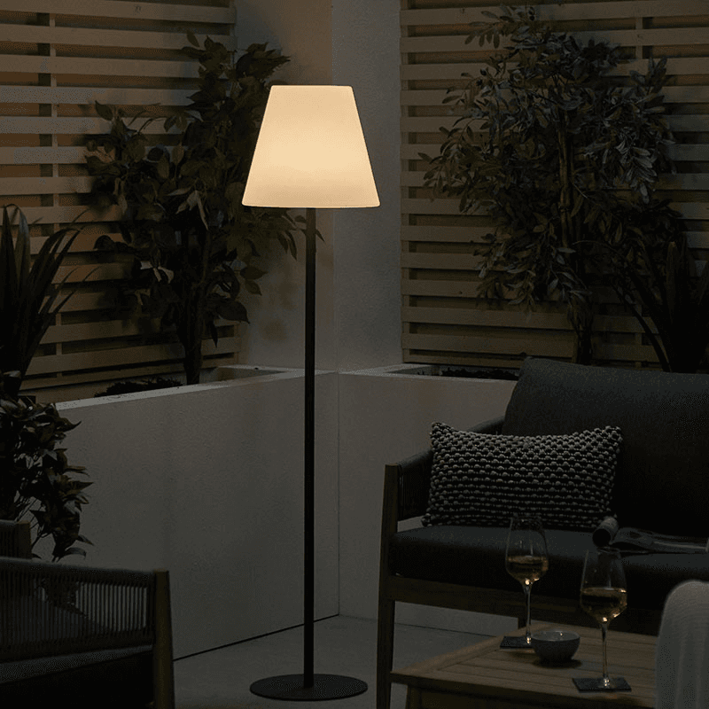 Outdoor Floor Lamp, H153cm, Grey