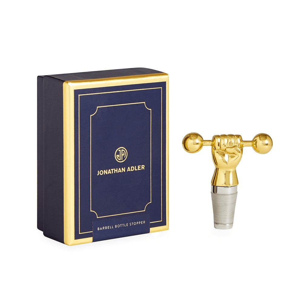 Barbell Bottle stopper, brass