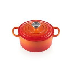 Image showing the Signature Cast Iron Round casserole, 22cm - 3.3 litre, Volcanic product.