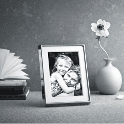Image showing the Deco Photograph frame small, 3.1 x 1.5 x 20cm, Mirror Polished Stainless Steel/Plastic product.