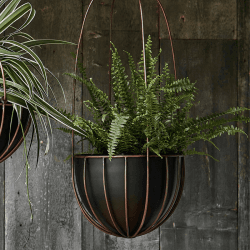 Image showing the Kensington Indoor Hanging Planter, H60 x D24Cm, Copper product.