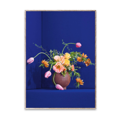 Image showing the Blomst 01 Art Print, 50 x 70cm, Blue product.