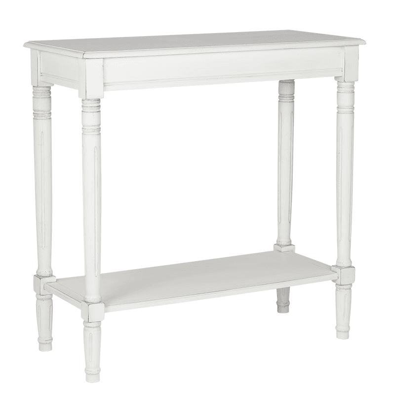 Heritage Rectangular Console Table, Elizabeth White