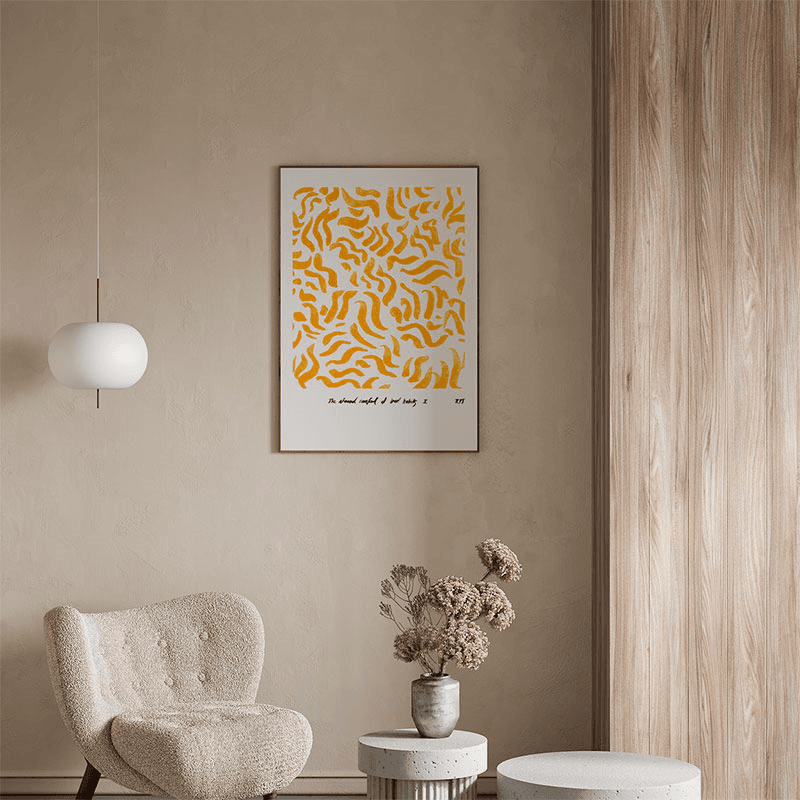 Comfort Art Print, 50 x 70cm, Yellow
