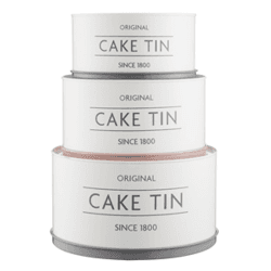 Image showing the Innovative Kitchen Set of 3 cake tins, Cream product.