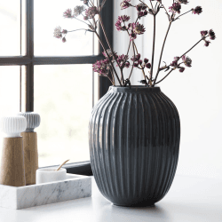 Image showing the Hammershøi Vase, 25 x 19cm, Anthracite product.