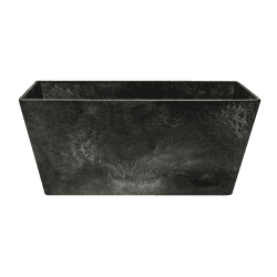 Image showing the Ella Balcony trough, H17 x D37cm, Black product.