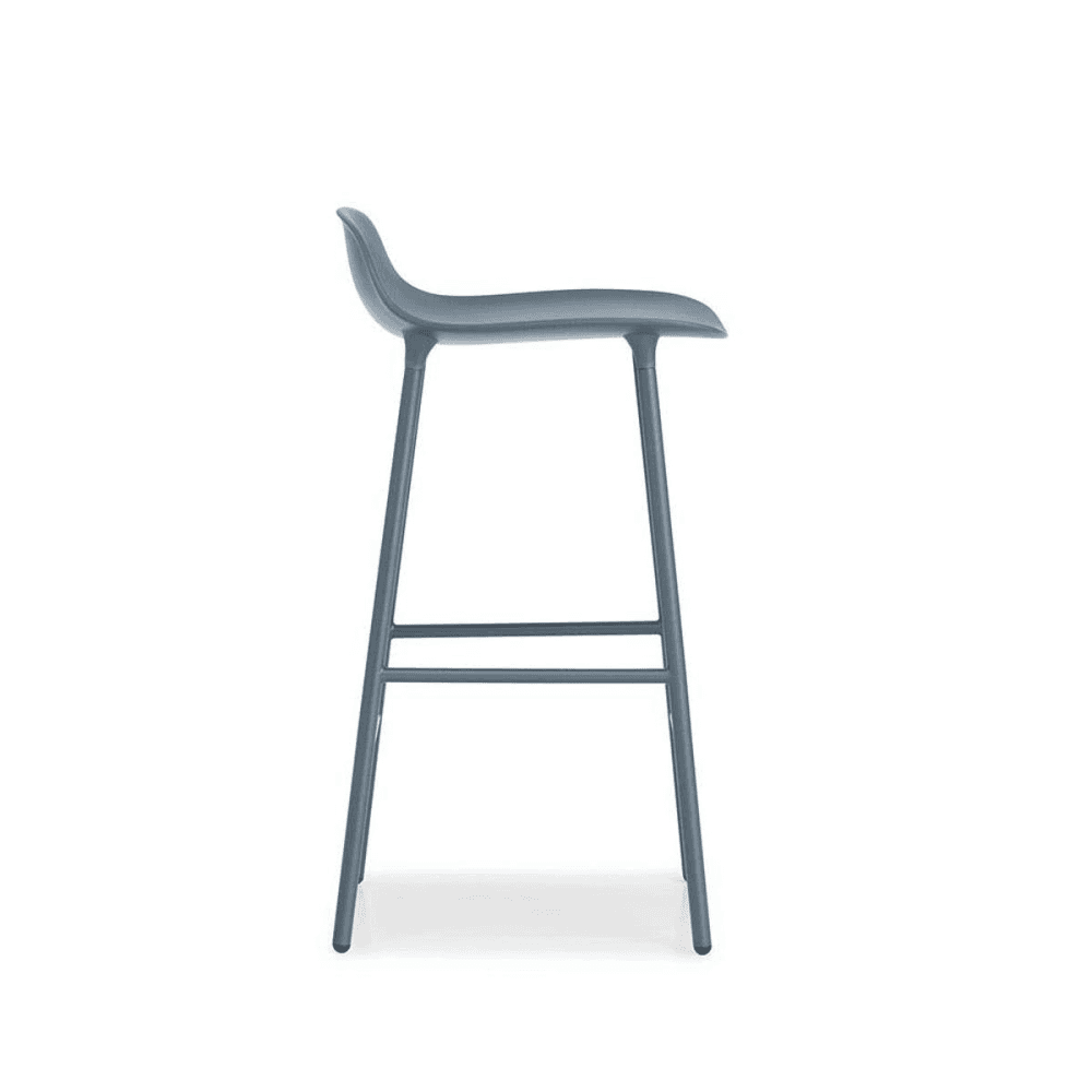 Form Bar stool, L44 x H87 x D44cm, Blue