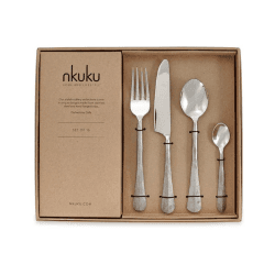 Image showing the Osko 16 piece cutlery set, Brushed Silver product.