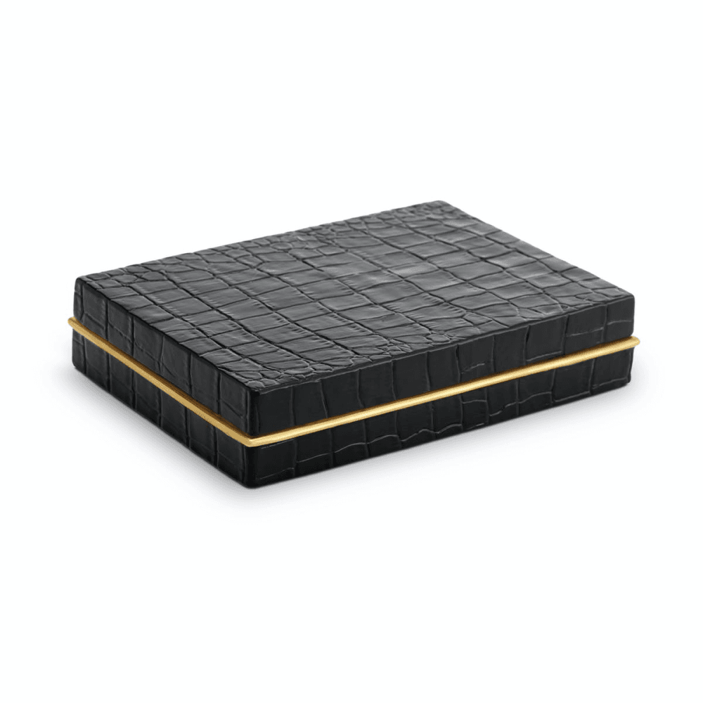 Two Decks Playing Cards with Crocodile Box