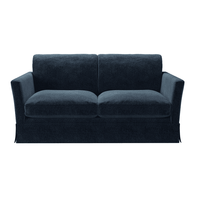 Otto Two Seater Sofa Bed, Portland Blue