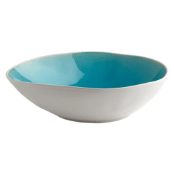 Image showing the Vie Naturelle Soup/Cereal/Pasta Bowl, W20.2cm x D16.5cm, Turquoise product.