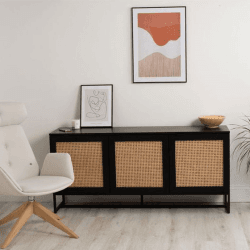 Image showing the Mia Smart Sideboard, Black product.