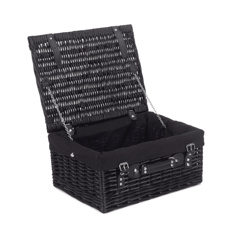 16" Black Hamper with Black Lining, Black