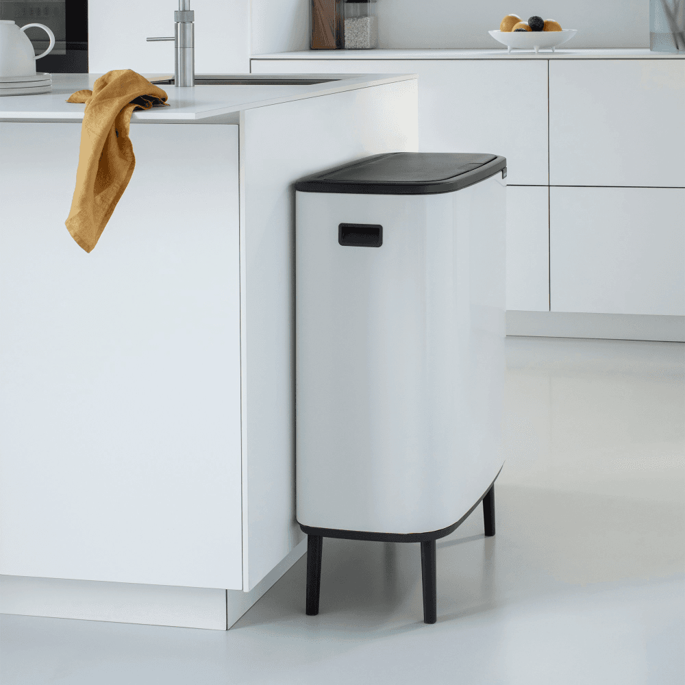 Bo Hi touch bin, 30 litre, White