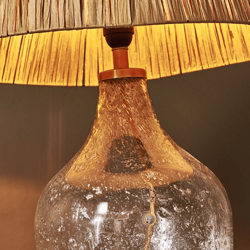 Damini Recycled Glass Table Lamp, H45cm, Clear