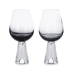 Image showing the Tank Pair of wine glasses, Black product.