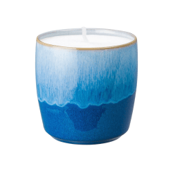 Image showing the Denby Home Fragrance Haze Candle Pot, Blue product.