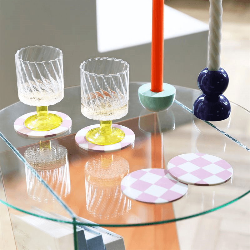 Twirl Set Of 2 Glasses, 250ml, Yellow
