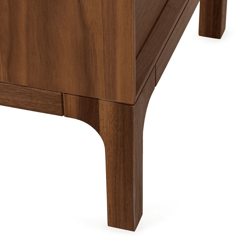 Artie Bedside Table, H56cm, Walnut
