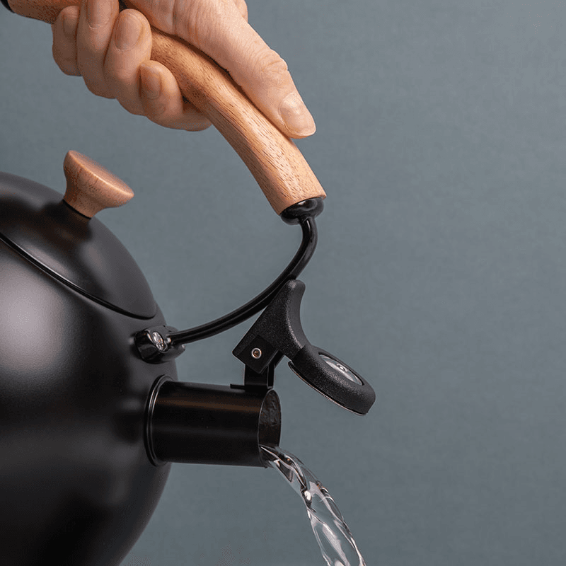 Whistling Kettle Wood Handle, 2.5L, Black