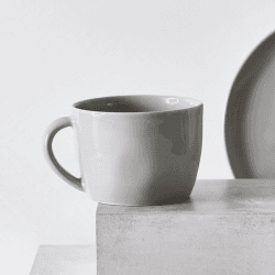 Image showing the Portobello Mug, 380ml, Grey product.