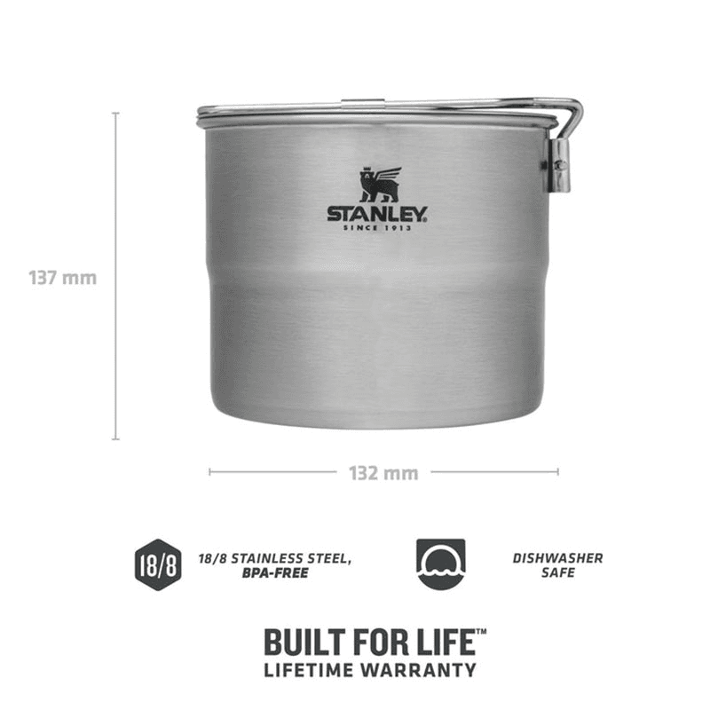Cook & Brew Cook Set For Two, 1L, Stainless Steel