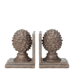 Image showing the Pinus Pair of bookends, W11 x D10 x H16cm product.