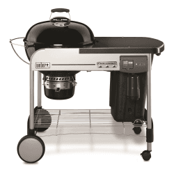 Image showing the Performer Deluxe Charcoal grill, H112 x W122 x D76cm, Black product.