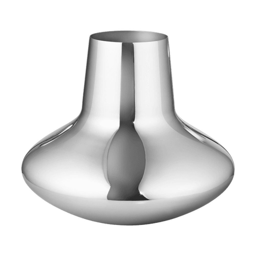 Henning Koppel Large vase, H22.2 x D27cm, Silver