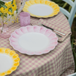 Image showing the Lido Set of 4 Dinner Plates, D29cm, Pink product.