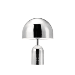 Image showing the Bell Portable Lamp, H28cm, Silver product.