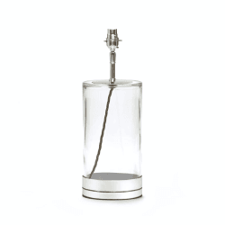 Image showing the Wisteria Table lamp - base only, H39 x W15cm, Nickel And Clear Glass product.