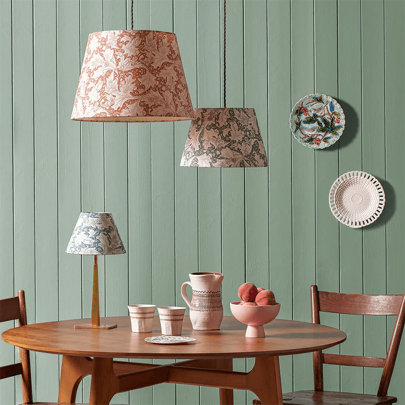 Morris & Co. Straight Empire Shade, 35cm, Thyme Wallflower