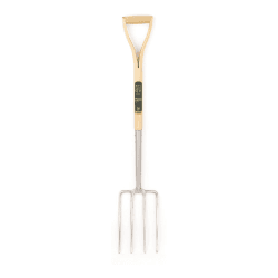 Image showing the Digging fork, H106.5 x W18cm, Natural/Silver product.