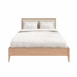 Image showing the Lars King Size Bed, Cashmere and Oak product.