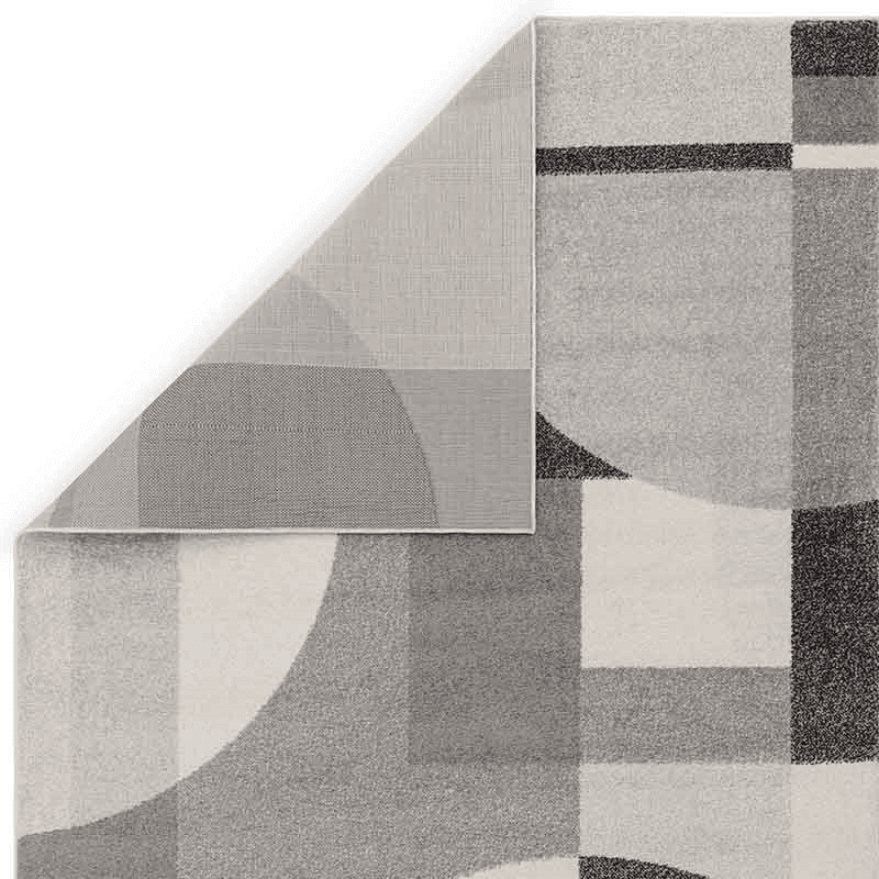 Muse Modern Art Deco Rug, 120 x 170cm, Grey