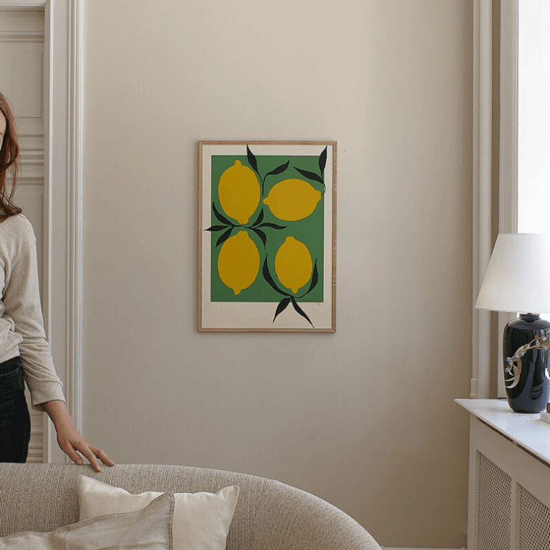 Anna Mörner Green Lemon, 30x40, Green