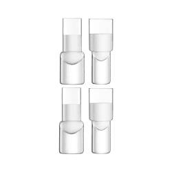 Image showing the Vodka Set of 4 shot glasses, 50ml, clear product.
