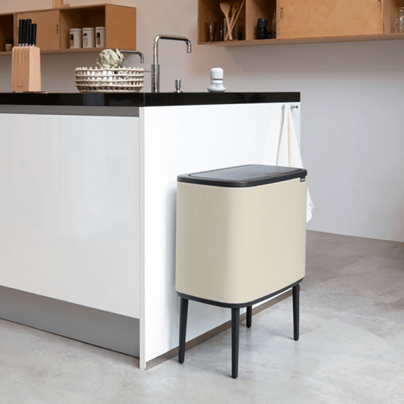 Bo Touch Bin, 11 + 23L, Soft Beige