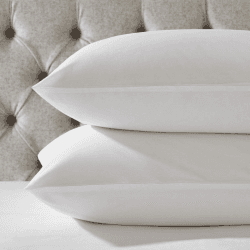 Image showing the Essentials - 200 Thread Count Egyptian Cotton Standard pillowcase, 50 x 75cm, White product.