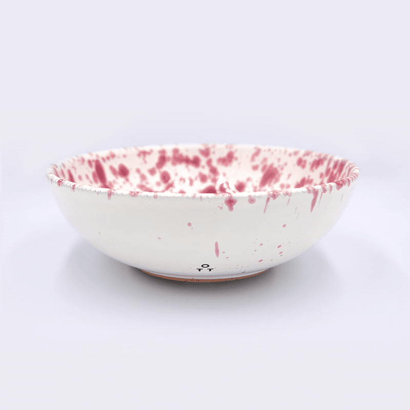 Splatter Pasta Bowl, D20cm, Cranberry