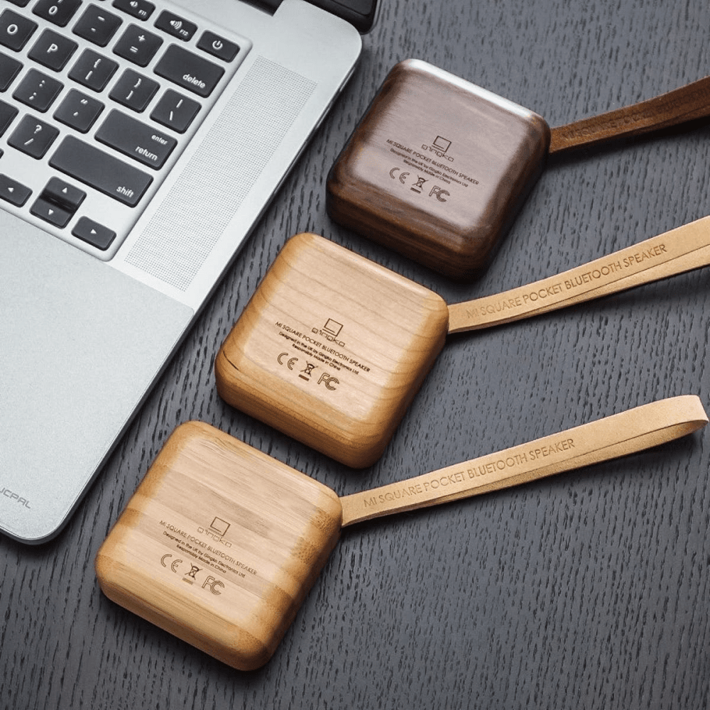 Mi Square Pocket speaker, 95g, Bamboo